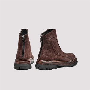 Chaussures décontractées légères avec semelle absorbant la transpiration et structure flexible, chaussures de tous les jours pour hommes, chaussures en cuir - Product Image 4