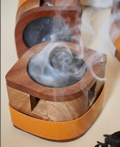 Quemador de Incienso Mabkhara de Madera Religioso, Ecológico y Hecho a Mano con Tapa, Difusor de Aromaterapia Árabe Bakhoor - Product Image 5