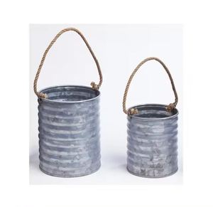 Nouvel arrivage de jardinières suspendues galvanisées pour la décoration intérieure moderne Pot de fleurs plantes herbes Pot conteneur à prix raisonnable - Product Image 3