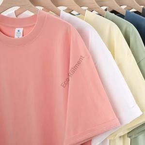 OEM venta al por mayor personalizado de alta calidad blanco liso 100% algodón camiseta de peso pesado de gran tamaño Hip Hop dobladillo curvo camiseta para hombres - Product Image 6