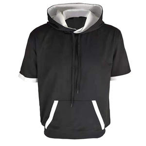 Conjunto de pantalones cortos recortados Unisex de alta calidad y sudadera con estampado personalizado de Puff para hombre, ropa de calle y trajes cortos para correr - Product Image 3