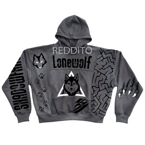 Vente en gros de sweat-shirt thermique vintage épais de 400 g/m² pour hommes, sweats à capuche surdimensionnés délavés à l'acide brodés recadrée pour l'hiver - Product Image 1