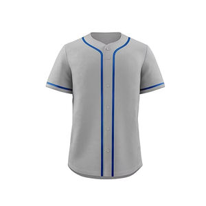 Nouvel arrivage de maillots de baseball imprimés avec nom personnalisé meilleur prix 100% vêtements de sport en polyester respirant pour les joueurs de softball grande taille - Product Image 1