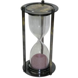 Reloj de arena con diseño único marítimo, artículo de Metal promocional de buena calidad, artículo de latón, brújula de temporizador de arena de latón náutico - Product Image 1