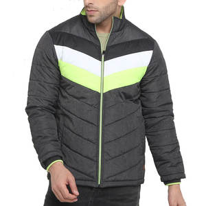 Trendy Factory Outlet Hombres Street Wear Puffer Chaqueta acolchada Mejor venta en línea Bubble Jacket Stand Collar Impresión de logotipo personalizado - Product Image 1