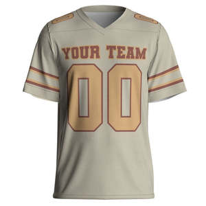 Camisetas de Fútbol Americano de Manga Corta con Estampado Digital Personalizado, 100% Poliéster, Protección UV, Venta al Por Mayor, Nuevo Modelo - Product Image 1