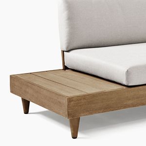 Sofá de Jardín para Patio, Madera de Teca Sólida de Alta Calidad y Cojín Resistente al Sol para Uso en Exteriores - Product Image 2