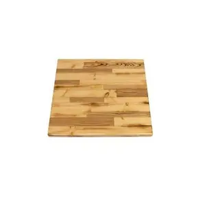 100% lembar kayu lapis bambu Solid untuk meja kayu Butcher Block atas meja desain Modern Logo kustom dalam harga wajar