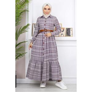 Robe décontractée avec détails boutonnés 100% coton - Product Image 6