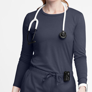 Top vente Logo personnalisé infirmière chemises de sous-gommage pour femmes vêtements médicaux uniformes infirmière sous Scrubs chemise à vendre - Product Image 2