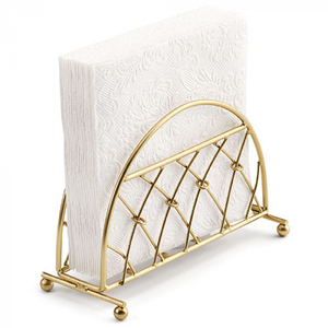 Newly Design Iron Metal Napkin Holder Golden Finished for Home <b>Dining</b> <b>Table</b> Decorations Handmade Napkin Holders - Product Image 5