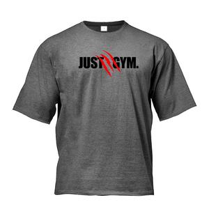 เสื้อยืดผ้าฝ้ายโอเวอร์ไซส์สำหรับผู้ชายระบายอากาศได้อย่างรวดเร็วแห้งเร็วพอดีไหล่แบรนด์โลโก้ - Product Image 1