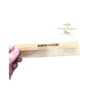 Vietchoice Portable Salon Bamboo Comb 100% Eco-Friendly Natural Handle Durable Lightweight Travel Friendly Hotel Use Vietnam - Product Image 2
