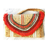 Nouvelle mode couleur unie avec poignée perlée sac à bandoulière plissé de l'Inde pour la mode féminine disponible à bas prix