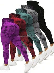 Leggings de sport respirants sans couture à taille mi-haute avec cordon de serrage pour femmes - Product Image 4