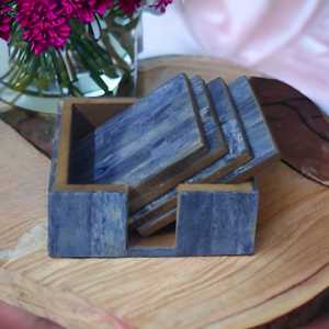 Multi-Functional <b>Home</b> Decoration Business Gifts Small Mango Wood <b>Wooden</b> Boxes and Wall <b>Signs</b> Enameled Crafts Artisanal Made - Product Image 2