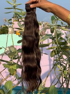 ผมต่อแบบนุ่มมือมนุษย์ทำจากหนังอินเดียเป็นเส้น100% ที่ยังไม่ผ่านกระบวนการ - Product Image 5