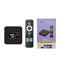 OM MAX 5G Android 9.0 Quad Core Amlogic S905 4K Smart TV Box con Reproductor Multimedia WiFi OEM ODM Logotipo Personalizado