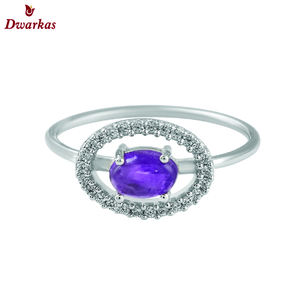 เครื่องประดับที่ดีหรูหรา925เงินสเตอร์ลิงลาบราดอไรต์หลาย CZ แหวนรัศมีอัญมณีสำหรับผู้หญิงแหวนแต่งงาน - Product Image 5