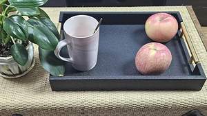 Bandeja de Servicio de Metal Ligera, Ecológica y Hecha a Mano para Fiestas y Reuniones Familiares, Apta para Lavavajillas, Mejora la Elegancia de la Presentación - Product Image 6