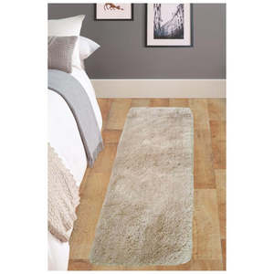Juego de Alfombras de Pelo Largo Beige Lavables y Suaves SA-02 - Product Image 1