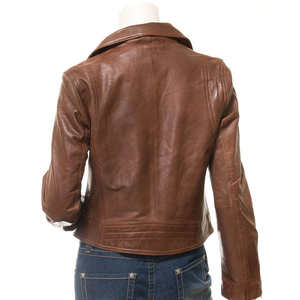 แจ็คเก็ตหนังซาตินแขนยาวแฟชั่นสำหรับผู้หญิงปี 2026 คุณภาพสูง ระบายอากาศได้ดี รับทำโลโก้ตามสั่ง MOQ ต่ำ สำหรับฤดูใบไม้ร่วง - Product Image 2