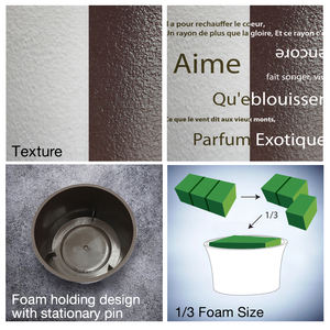 Pot de fleurs rond pour intérieur et extérieur, en polypropylène, pot de fleurs en talc, plantes, deux couleurs, blanc, marron - Product Image 4