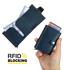 Portefeuille élégant et luxueux Portefeuille en cuir véritable de couleur bleu marine pour hommes Personnalisable-Fabriqué en Turquie - Product Image 1