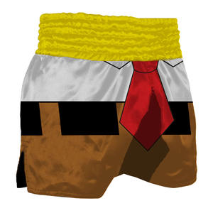 Best Selling High Quality 100% Polyester Satin Muay Thai Boxing <b>Shorts</b> for <b>Men</b> Hot <b>Shorts</b> Pattern Vintage Style <b>Elastic</b> <b>Waist</b> - Product Image 1