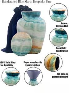 Urnes de conception la plus tendance pour les cendres humaines Nouveau design d'urnes de crémation en métal faites à la main pour le prix de gros - Product Image 3