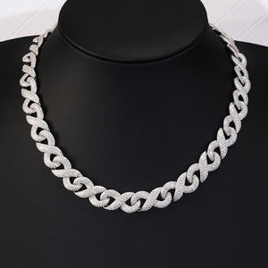 2025 Most Popular VVS Diamond <b>Necklace</b> Classic Vintage Moissanite <b>Necklaces</b> 925 Sterling Silver Cuban Link Chain <b>Fine</b> Jewelry - Product Image 2