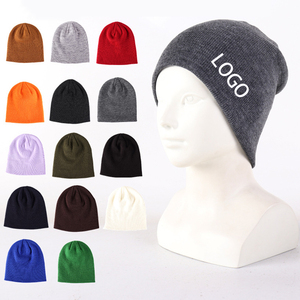 Gorro cálido Fabricante Logotipo personalizado Bordado 60 colores Invierno En blanco Gorro de punto liso Gorro Sombreros Jacquard - Product Image 6