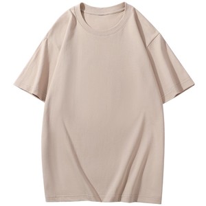 Camiseta de Algodón Grueso de 200g, Cuello Redondo, Corte Holgado, Color Sólido, Informal, Precio de Fábrica en Bangladesh, Personalizable OEM - Product Image 5