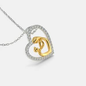 จี้เพชรประดับสำหรับคุณแม่พร้อมทอง14K สีสดใสสดใสเหมาะสำหรับใช้ในห้องปฏิบัติการดีไซน์ล่าสุด - Product Image 2