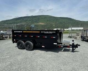 Remorques à benne basculante haute qualité 7x14 avec engrenage de capacité agricole de 17 000lb et composants du noyau du moteur inclus - Product Image 4