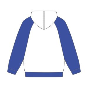 Founding Year 1920 Zeta Phi Beta White Body <b>Blue</b> Raglan Sleeves Pullover <b>Hoodie</b> Sorority Apparel Custom Divine Nine HBCU - Product Image 3