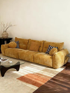 Sofá Moderno al por Mayor, Estructura de Madera de Alerce, Espuma de Alta Resiliencia, Sofá de Lujo para Sala de Estar - Product Image 1