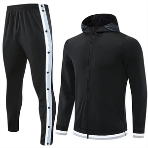 Ropa deportiva de tendencia superior para hombre, conjunto de 2 uds., chándales personalizados de alta calidad, chaqueta con cremallera de poliéster 100% para entrenamiento deportivo - Product Image 2