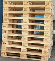15 palettes Euro EPAL de qualité supérieure 1200 x 800 mm, 4 voies, en bois robuste, livraison gratuite