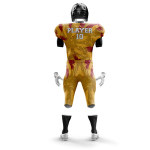 Ensemble de maillots de football américain avec logo personnalisé pour garçons uniformes à manches courtes en polyester respirant de taille supérieure vente en ligne - Product Image 3