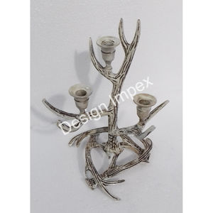 Juego de tres portavelas de piezas personalizadas, diseño de asta, respetuoso con el medio ambiente, fiesta de boda, Navidad, otra mesa, portavelas decorativo - Product Image 3