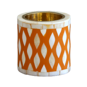 Fine Quality White <b>Bone</b> Inlay Oud Burner Latest Design Round Incense and Bakhoor Burner for Religious Use - Product Image 3