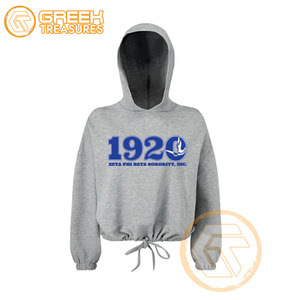 Sweat à capuche décontracté pour femme, personnalisé Zeta Phi Beta, en molleton de coton d'hiver, avec logo brodé sur le devant, de haute qualité, écologique - Product Image 2
