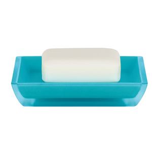 Porte-savon Spirella « Freddo » en polystyrène bleu, 8,6 x 12,5 x 2,3 cm - Product Image 1