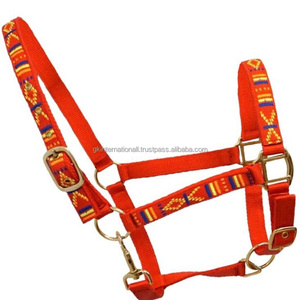 การออกแบบปักเชือกแขวนคอไนลอนปรับได้สำหรับม้าในหลายสีที่มีการเปลี่ยนแปลงในฮาร์ดแวร์โครเมี่ยมทองเหลืองและนิกเกิล - Product Image 6