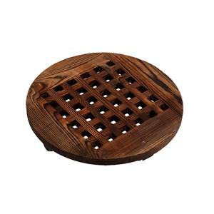 Support de plante roulant en bois brun robuste Creations - Product Image 2