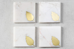 Meilleures ventes Sous-verre en pierre avec motif de feuilles décoratives au prix de gros pour la décoration de table - Product Image 2