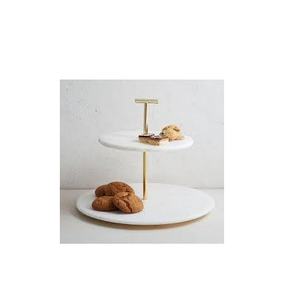 Marble Cake Stand 2 Tier Crystal Cake Base Stand <b>Swing</b> Cake Stand for Wedding Birthday Party Decoration for Holder - Product Image 1