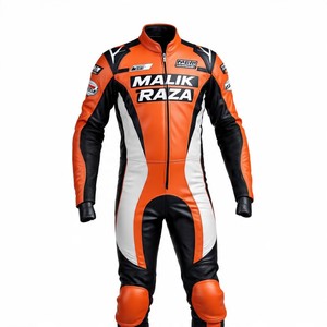 Traje de motocicleta de cuero de vaca personalizado, tamaño hecho a pedido, color, diseño, colocación de logotipo con calidad de construcción de grado superior - Product Image 3