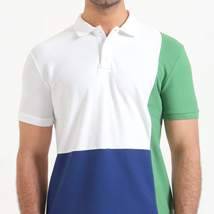 Polos de algodón de color sólido con logotipo personalizado para hombre, camiseta Polo de poliéster en blanco con bordado personalizado de golf informal de talla grande - Product Image 6